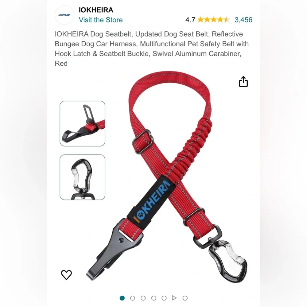 IOKHERIA Dog Seat Belt